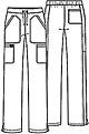 WW120 Women's Drawstring Flare Leg Pant (LFCC Dental Hygiene)
