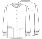 SU Nursing Men's Snap Front Warm Up Jacket (WW360RED)
