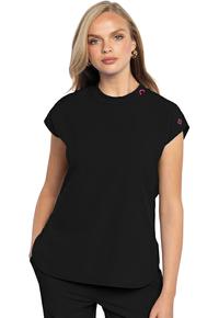 Round Neck Tuckable Top by Med Couture, Style: MC703-BLK